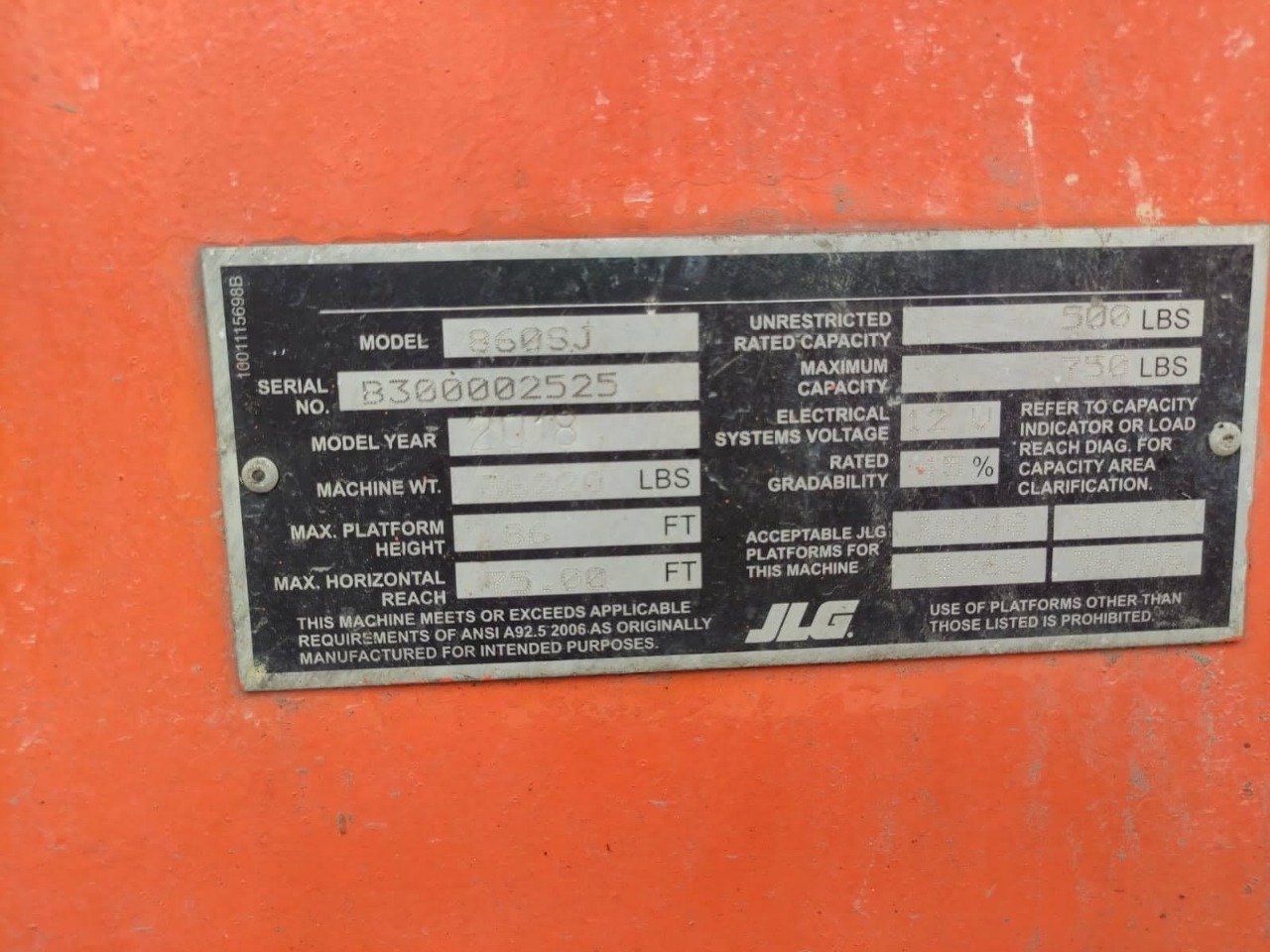 Sold - Telescopic Boom Lift - View 2